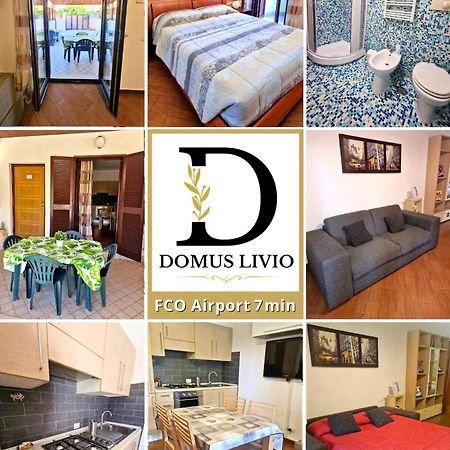 Domus Livio, 7 Min Fco Airport, Free Wifi, Garden Apartment, 2 Tv Hd Fiumicino Dış mekan fotoğraf